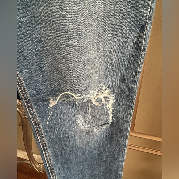 Rag & Bone Dre Low Rise Slim Boyfriend Distressed Raw Hem Jeans Size 27 - Picture 3 of 6